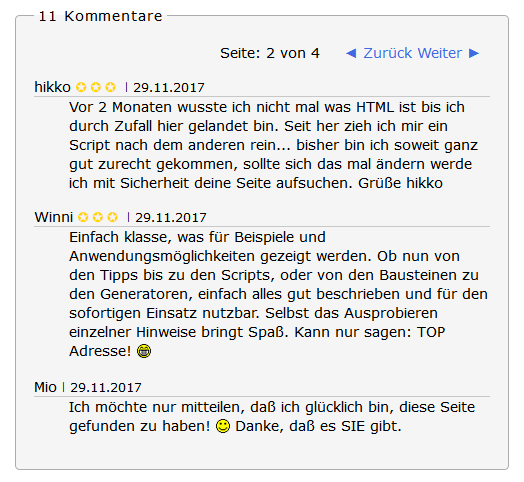 Kommentar-Box