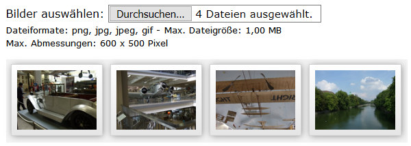 Bilder in den Browser laden per File API