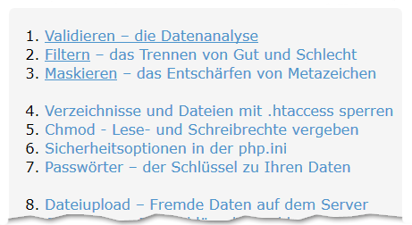 PHP mit Sicherheit