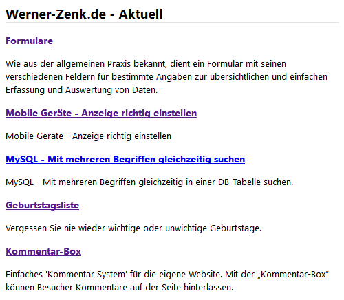 RSS-Feed selbst erstellen