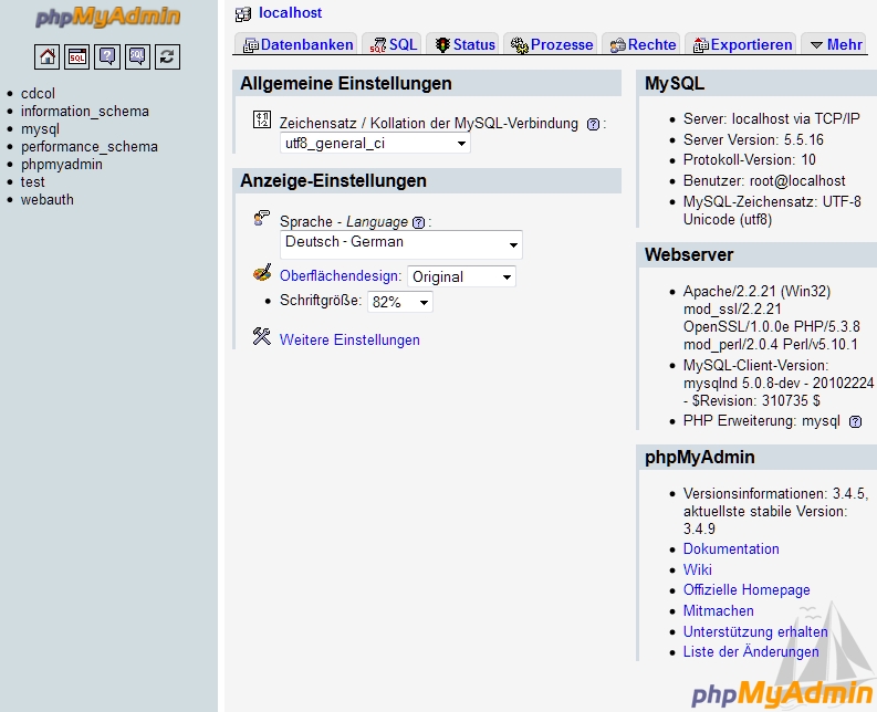 phpMyAdmin